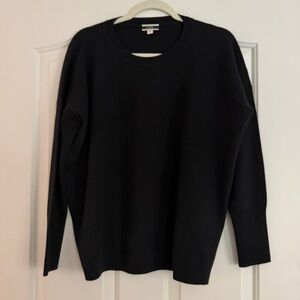 J.Crew 100% Cashmere Crewneck Sweater in black